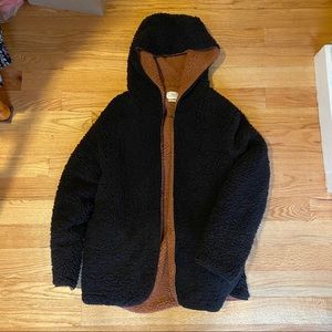 UO Oversized Open Teddy Jacket